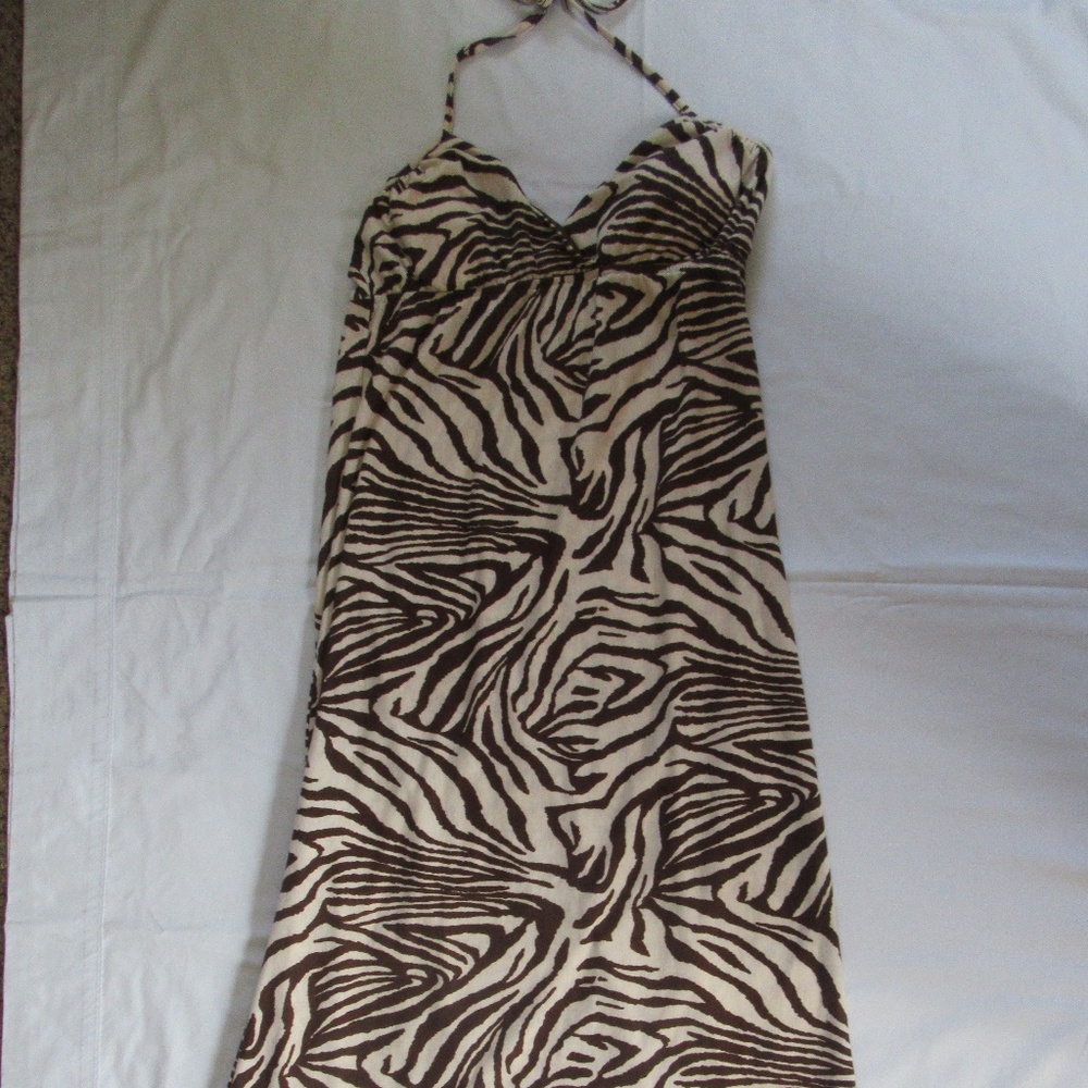 Animal print maxi dress